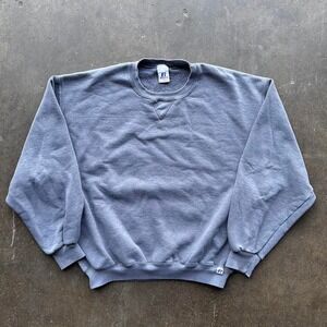 Vintage 90s Russell Athletic Gray Sweatshirt Size Large